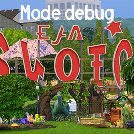 Les piÃ¨ces avec les objets du mode debug.