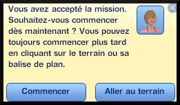 12 sims 3 ambition profession independante concepteur architecture message commencer renovation aller terrain