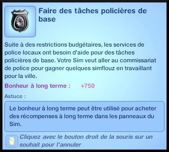 33 sims 3 ambition enqueteur souhait faire tache policiere base