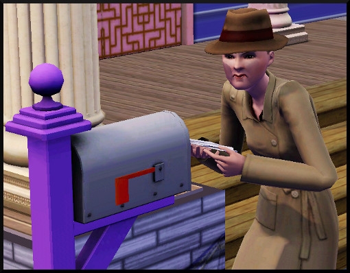 43 sims 3 ambition enqueteur fouiller courrier action