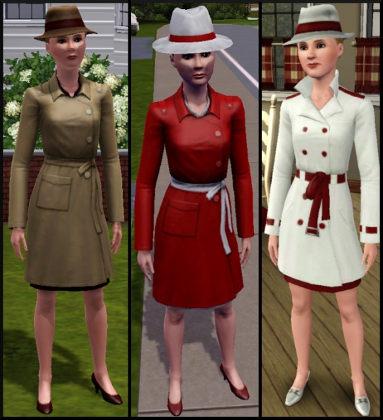 56 sims 3 ambition enqueteur tenues travail