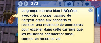 sims 3 add on acces vip musique contrebasse piano batterie groupe