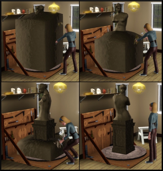 17 sims 3 ambition sculpture creation images