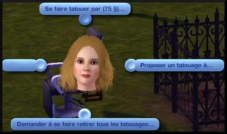 9 sims 3 ambition carriere styliste tatoueur interaction chaise parc