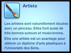 12 sims 3 ambition carriere styliste tatoueur trait caractere artiste