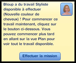 23 sims 3 ambition carriere styliste tatoueur message mission a effectuer