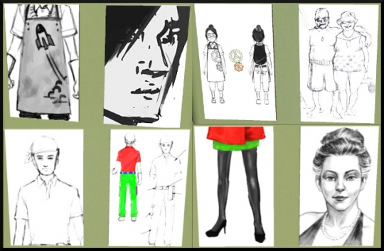 47 sims 3 ambition carriere styliste tatoueur croquis mode