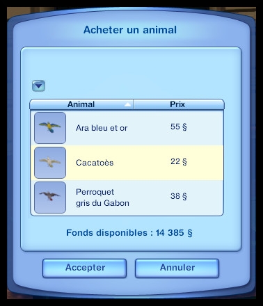 animaux sauvages