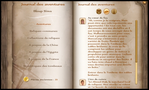 journal des aventures