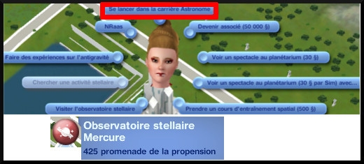 2 sims 3 en route vers le futur carriere astronome laboratoire stellaire mercure