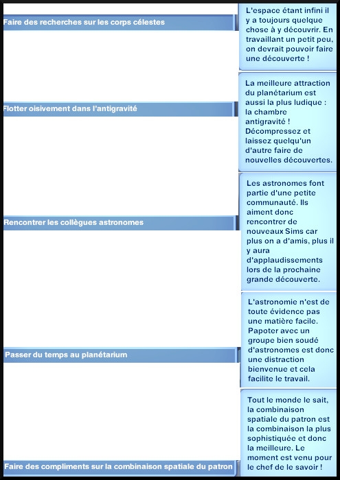 5 sims 3 en route vers le futur carriere astronome interaction au travail