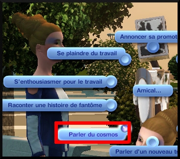 8 sims 3 en route vers le futur carriere astronome interaction parler du cosmos