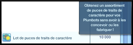 20 sims 3 en route vers le futur nouveautes recompense a long terme lot puce de caractere plumbot