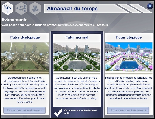 28 sims 3 en route vers le futur nouveautes almanach temps