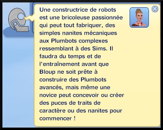 35 sims 3 en route vers le futur nouveautes competence construction robot plumbot message