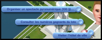 55 sims 3 en route vers le futur nouveautes hotel de ville interactions loto spectacle pyronumerique