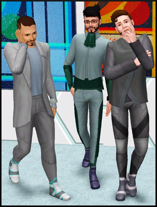 12 sims 3 en route vers le futur CAS objets vetements hommes