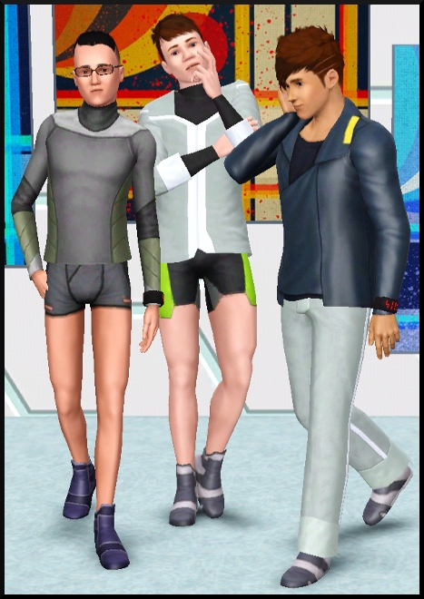 13 sims 3 en route vers le futur CAS objets vetements hommes