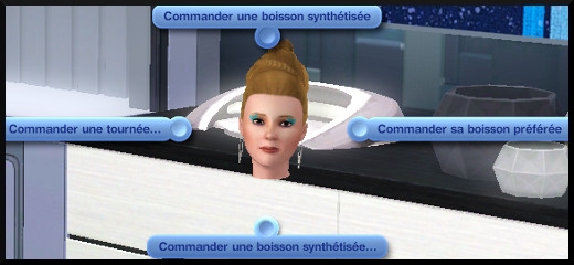 54 sims 3 en route vers le futur CAS objets synthetisateur boisson interaction