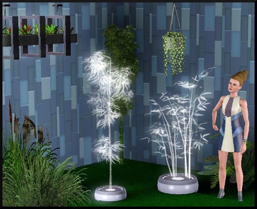 60 sims 3 en route vers le futur CAS objets plantes holographiques