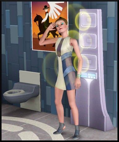 64 sims 3 en route vers le futur CAS objets douche sonique