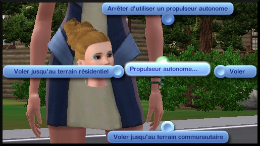 69 sims 3 en route vers le futur CAS objets propulseur autonome interactions