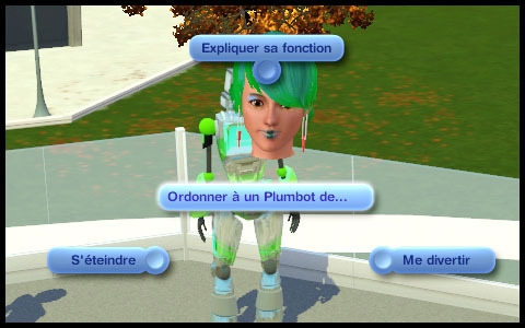 15 sims 3 en route vers le futur plumbot interaction de base divertir expliquer sa fonction