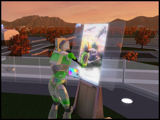 29 sims 3 en route vers le futur plumbot artiste algorithmique peintre