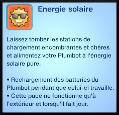 54 sims 3 en route vers le futur plumbot puce energie solaire