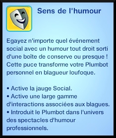 70 sims 3 en route vers le futur plumbot puce sens de l'humour
