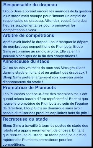 13 sims 3 en route vers le futur competition robot carriere stade robot echelon branche officielle stade