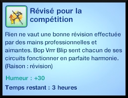 20 sims 3 en route vers le futur competition robot carriere stade robot moodlet plumbot revise pour la competition