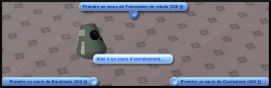 29 sims 3 en route vers le futur competition robot carriere stade robot interaction prendre cours entrainement