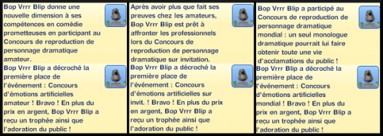 37 sims 3 en route vers le futur competition robot carriere stade robot message competition emotibots