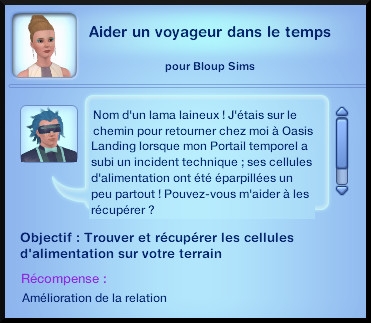 5 sims 3 en route vers le futur voyager dans le futur oppportunité cellule alimentation portail temporel