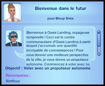 21 sims 3 en route vers le futur voyager dans le futur bienvenue dans futur opportunié aide recherche emit