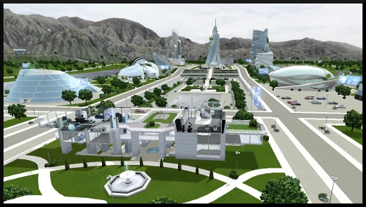 25 sims 3 en route vers le futur voyager dans le futur vue oasis landing normal