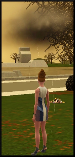 55 sims 3 en route vers le futur voyager dans le futur futur dystopique geyser temps nuageux nuage pluie tete