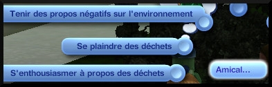 56 sims 3 en route vers le futur voyager dans le futur futur dystopique interactions se plaindre enthousiasmer dechet propos negatifs envirronement