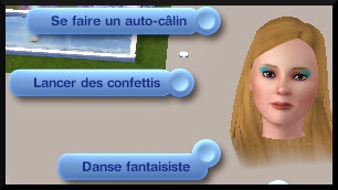 101 sims 3 en route vers le futur voyager dans le futur futur utopique interactions auto calin danse fantaisie lancer confettis