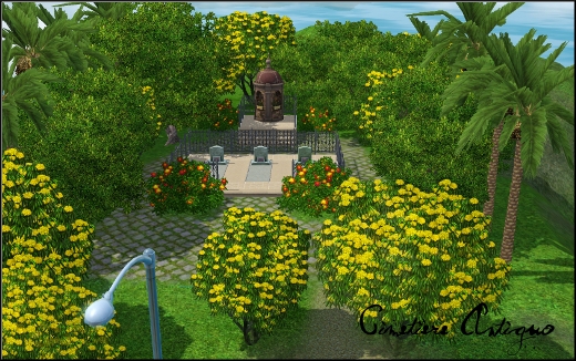 sims 3 ile de reve isla paradiso cimetiere cementerio antiguo