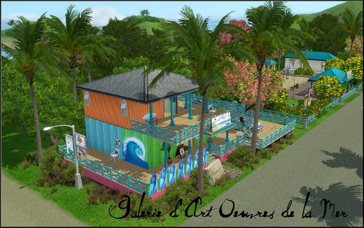 sims 3 ile de reve isla paradiso galerie oeuvres d art de la mer