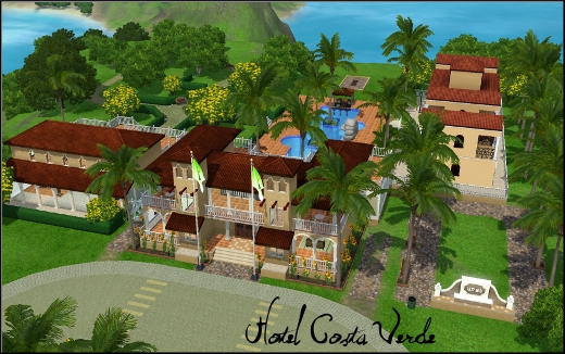 sims 3 ile de reve isla paradiso hotel costa verde