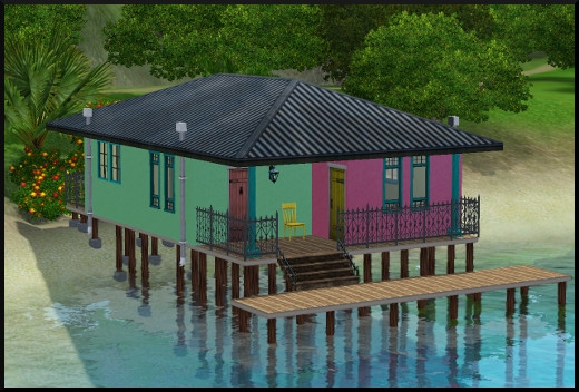 Sims 3 ile de reve nouveautes add on maison pilotis