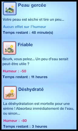 moodlet de la déshydratation