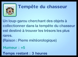 tempête du chasseur moodlet