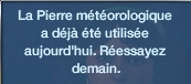 pierre météorologique une seule fois par jour