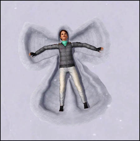 Sims 3 Saisons Hiver ange des neiges