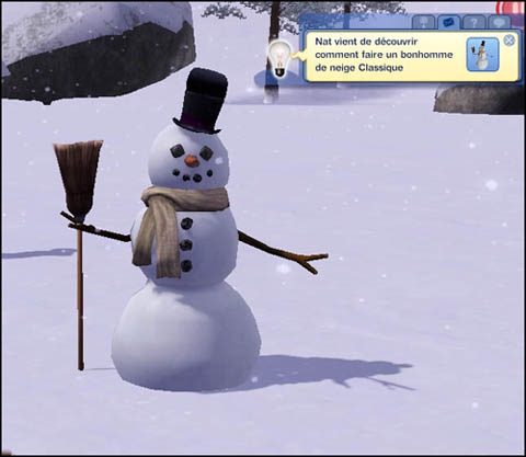 Sims 3 Saisons Hiver bonhomme de neige