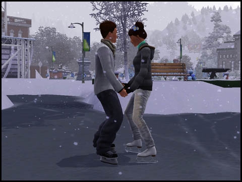 Sims 3 Saisons Hiver patinage